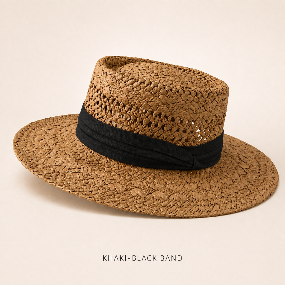 Women’s Wide-Brim Woven Straw Hat & Matching Tote Bag