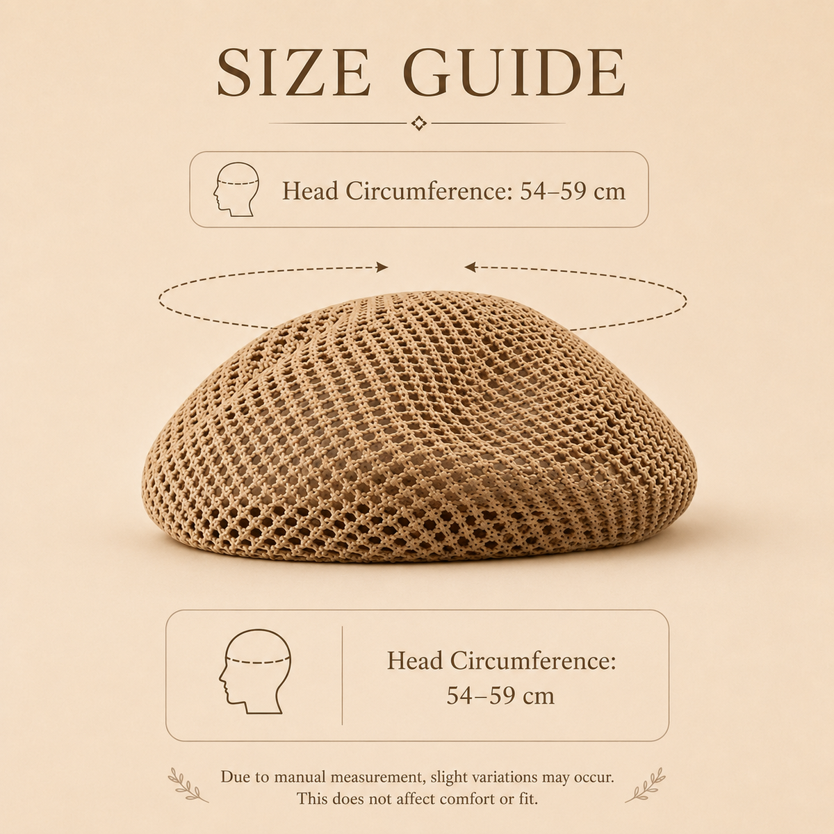 Women's Large-Fit Openwork Crochet Straw Beret – Artist Hat